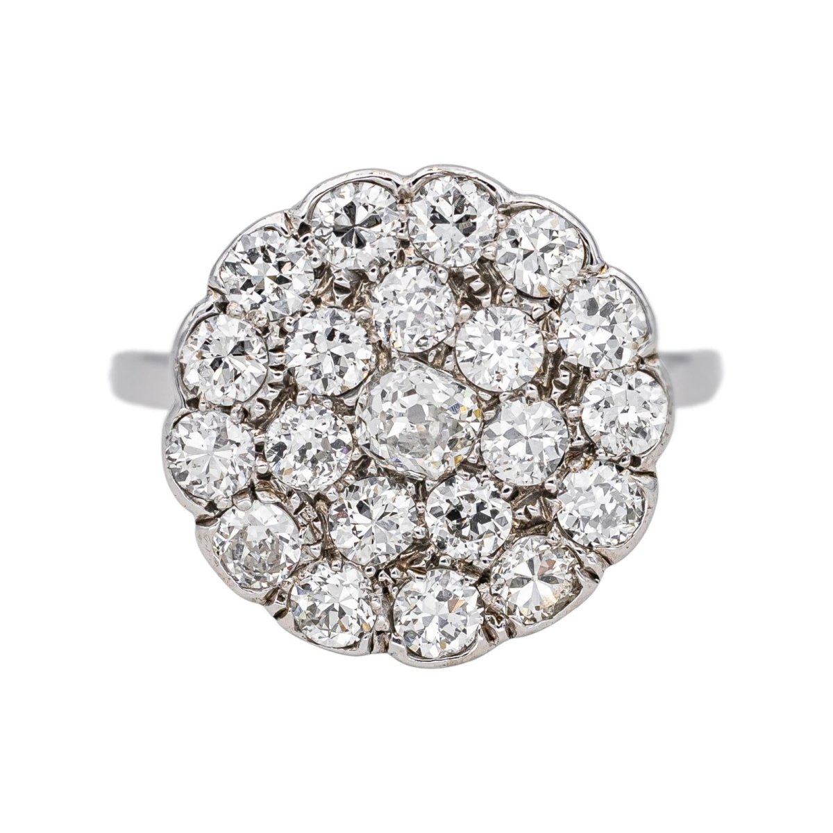 Bague Marguerite en or blanc et diamants - Castafiore