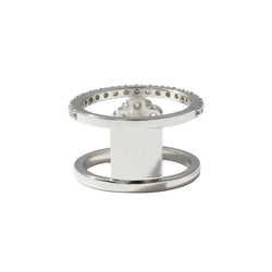 Bague Marguerite en or blanc et diamants - Castafiore