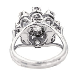Bague Marguerite en or blanc et diamants - Castafiore