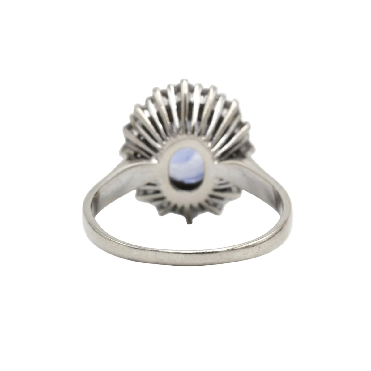 Bague Marguerite en or blanc, or jaune, saphir et diamants - Castafiore