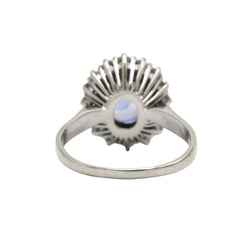 Bague Marguerite en or blanc, or jaune, saphir et diamants - Castafiore