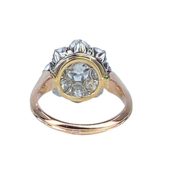 Bague Marguerite en or blanc, or rose et diamants - Castafiore