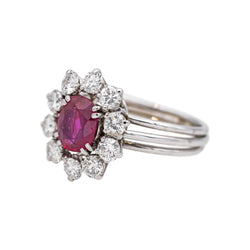 Ring Marguerite White gold Ruby
