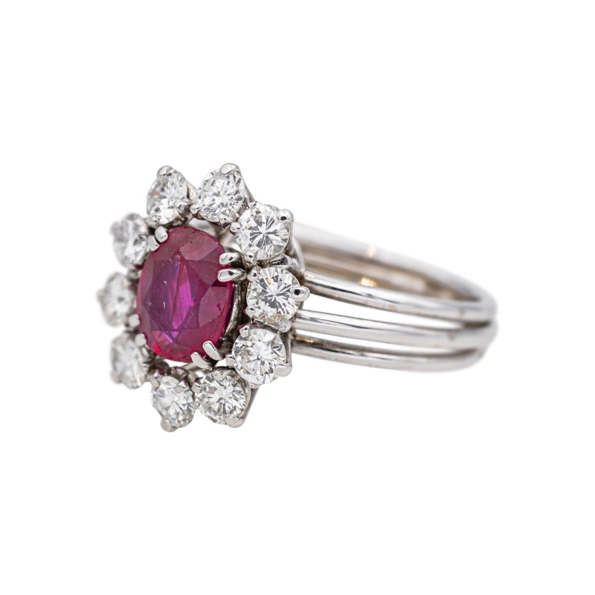 Ring Marguerite White gold Ruby