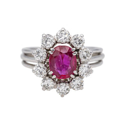 Ring Marguerite White gold Ruby