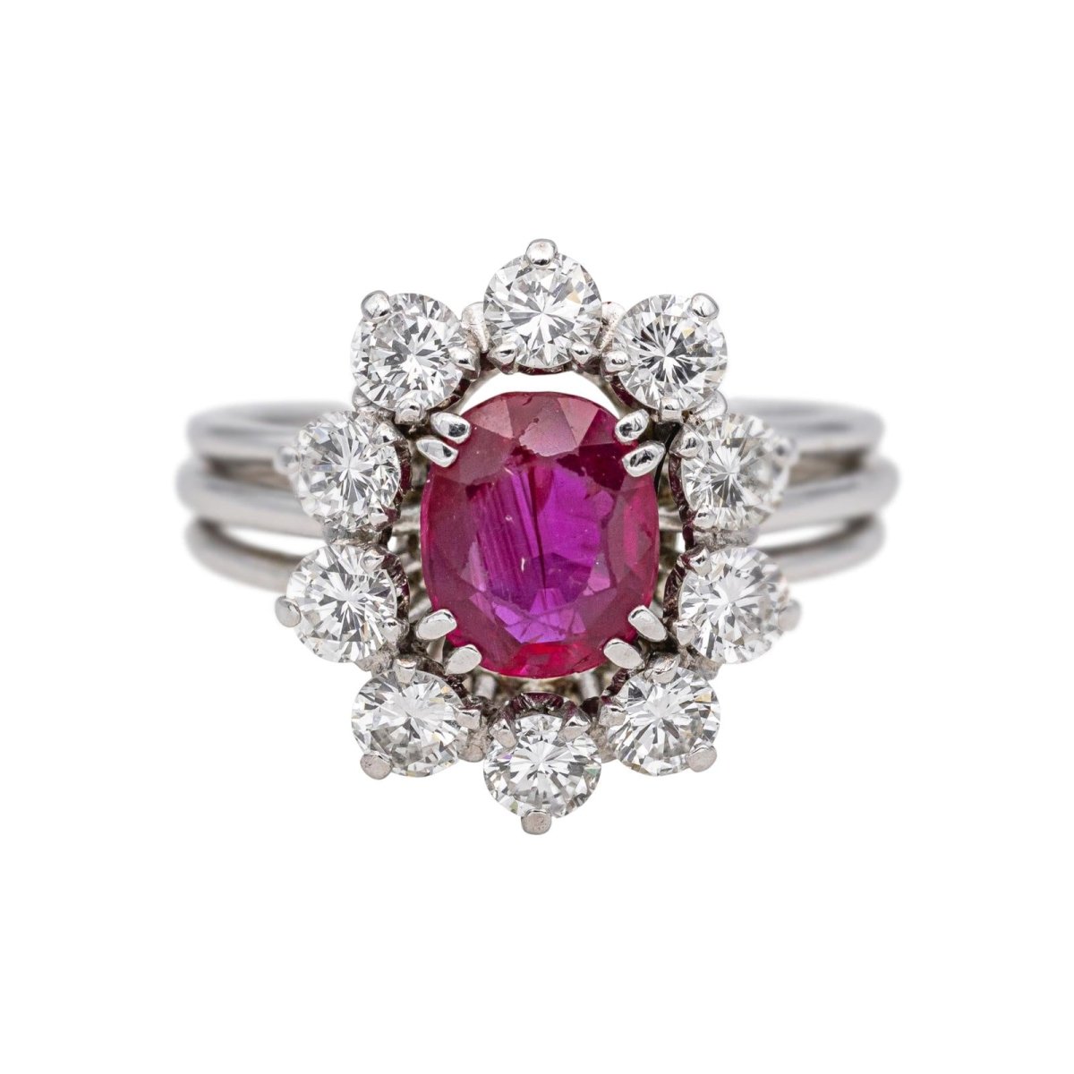 Ring Marguerite White gold Ruby