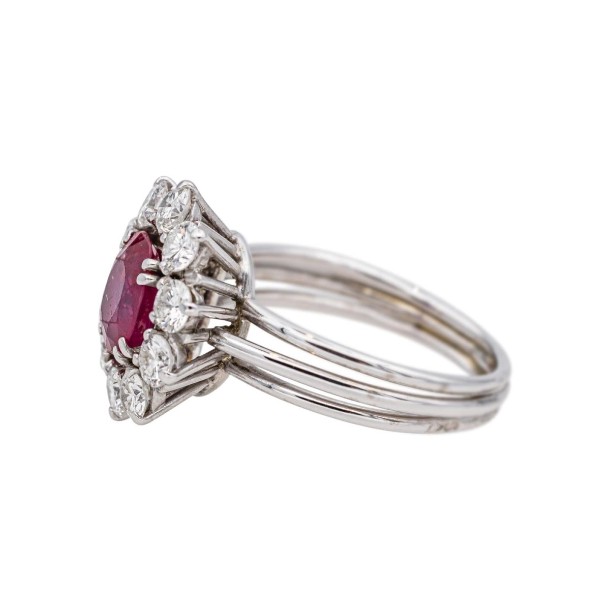 Ring Marguerite White gold Ruby