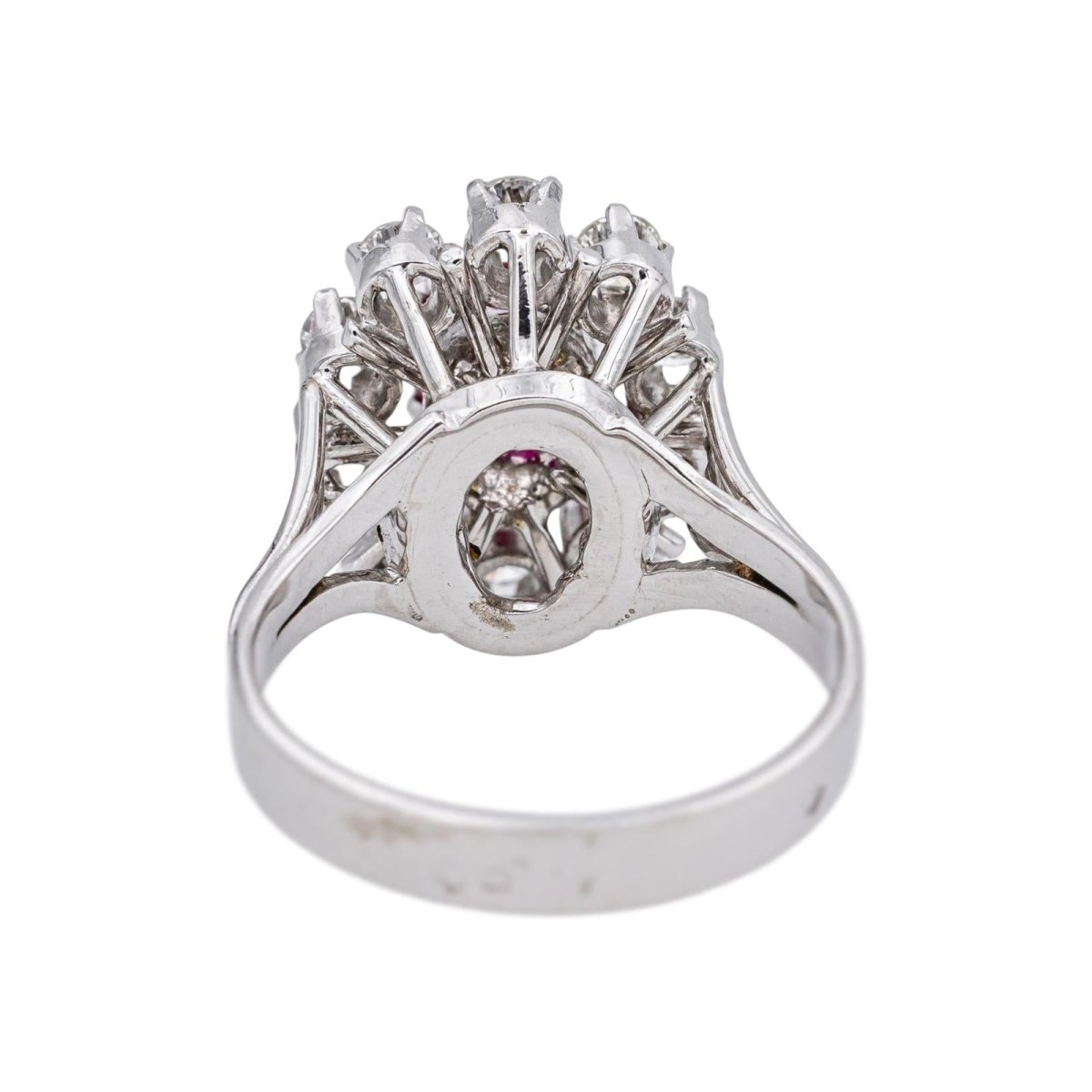 Ring White gold Ruby