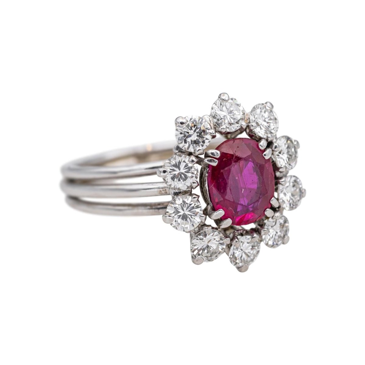 Ring Marguerite White gold Ruby