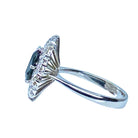 Bague Marguerite en or blanc, saphir et diamants - Castafiore