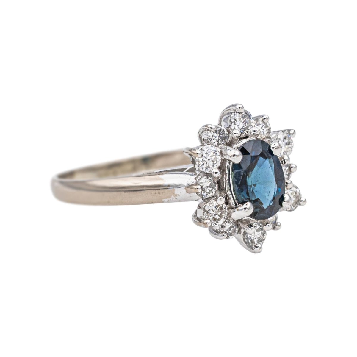 Ring Margueritte White gold Sapphire 