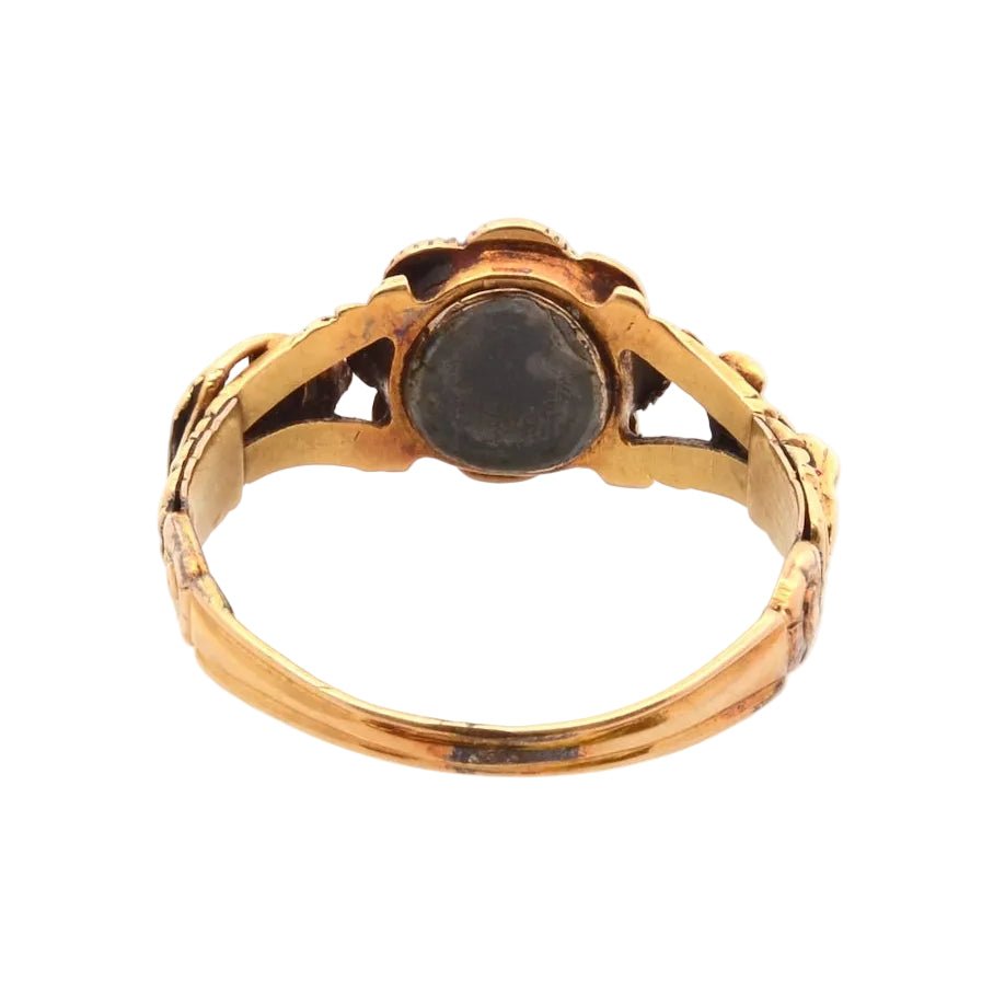Ring antique pearl and agate