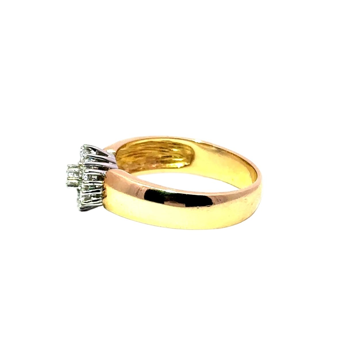 Bague Marguerite en or jaune et diamants - Castafiore