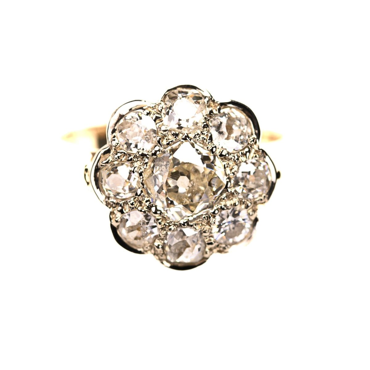 Bague Marguerite en or jaune et diamants - Castafiore