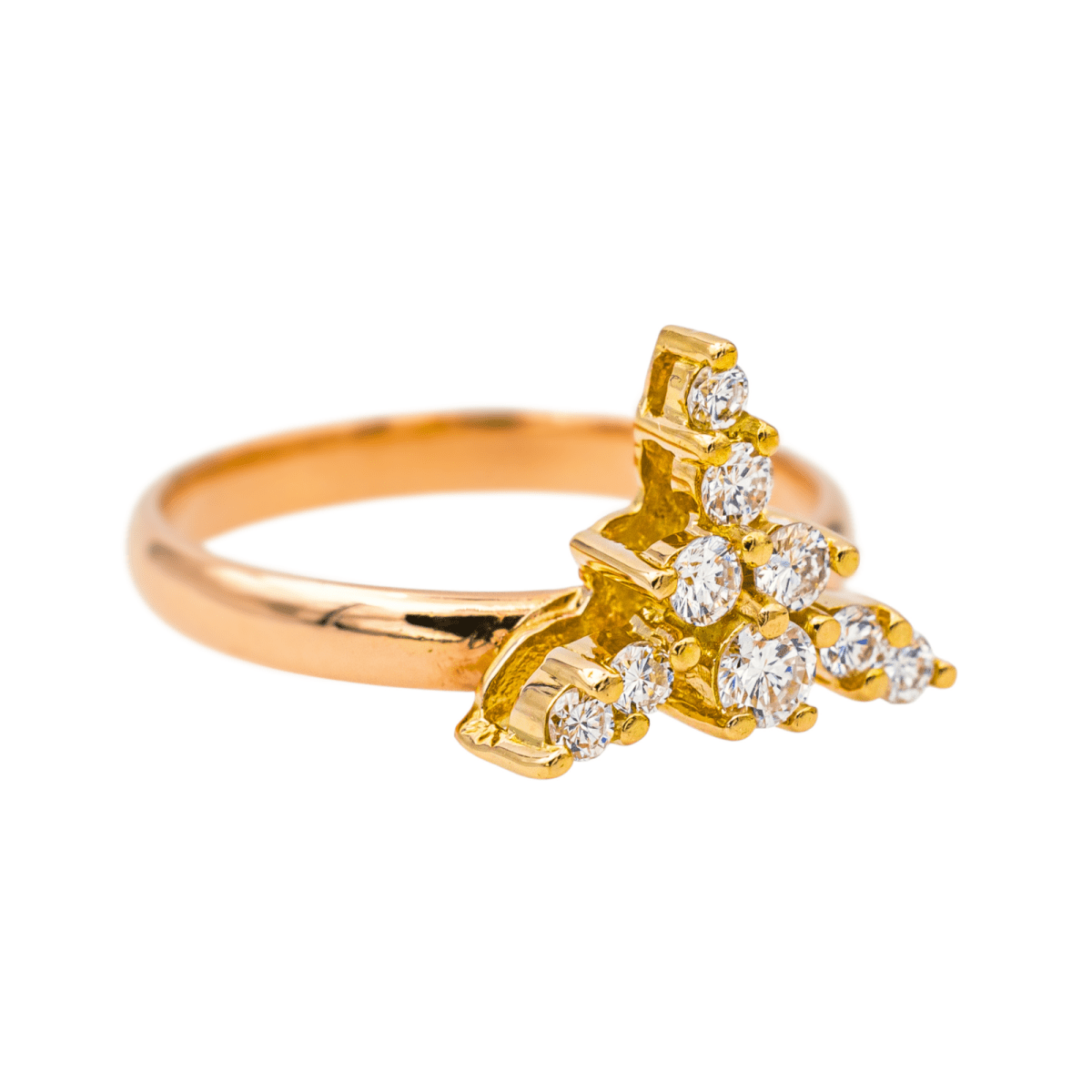 Bague Marguerite en or jaune et diamants - Castafiore