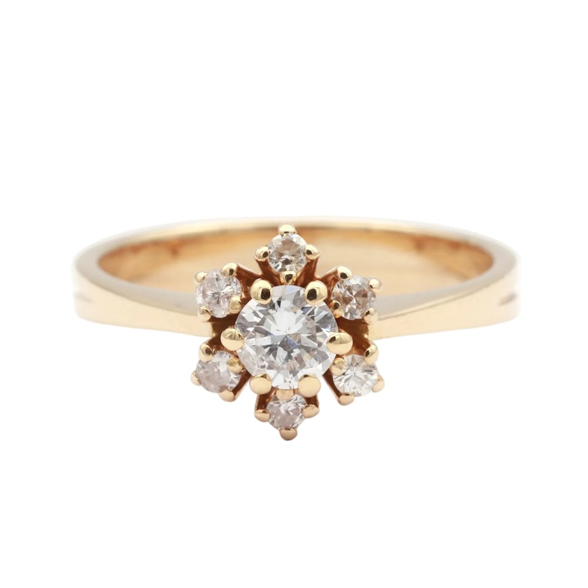 Bague Marguerite en or jaune et diamants - Castafiore