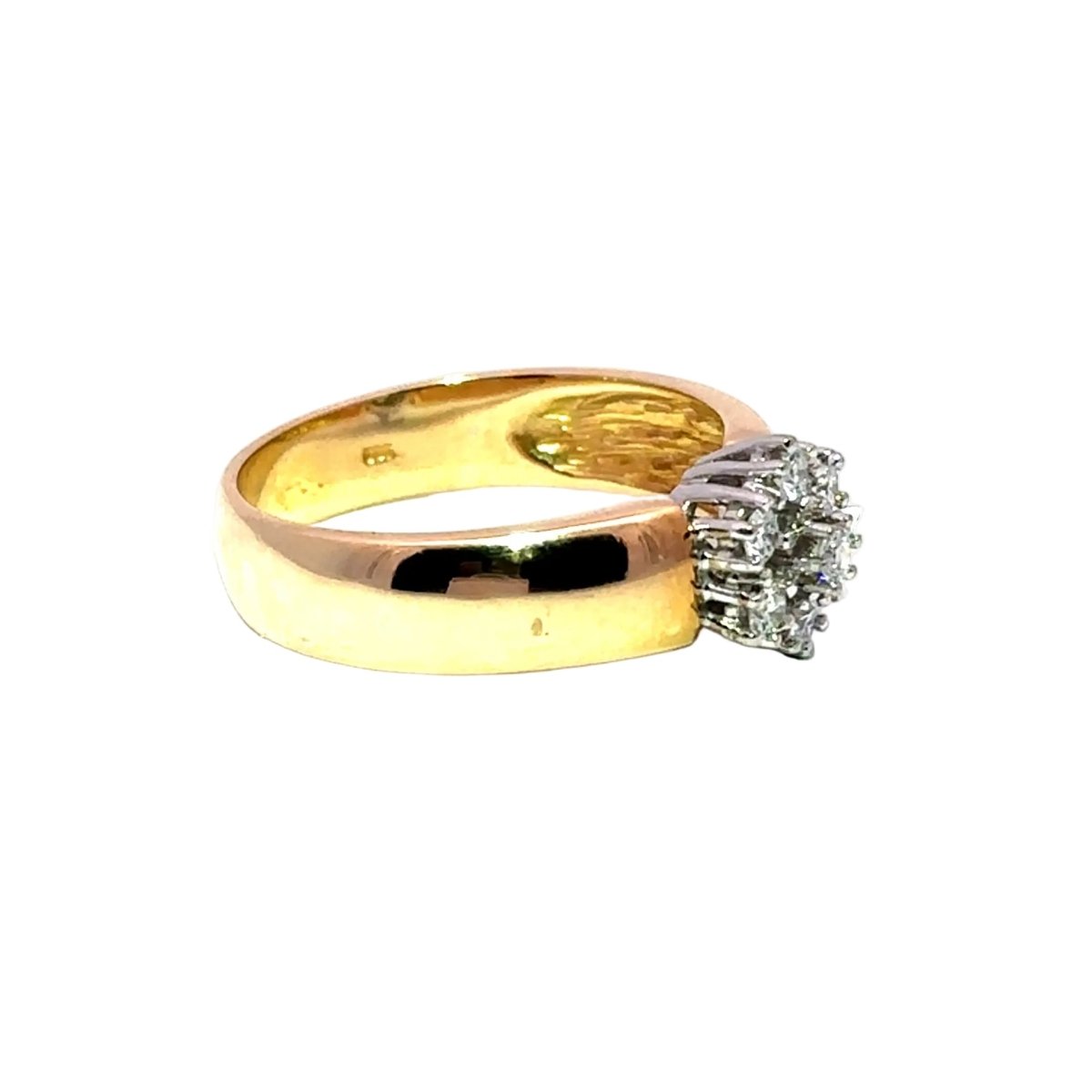 Bague Marguerite en or jaune et diamants - Castafiore