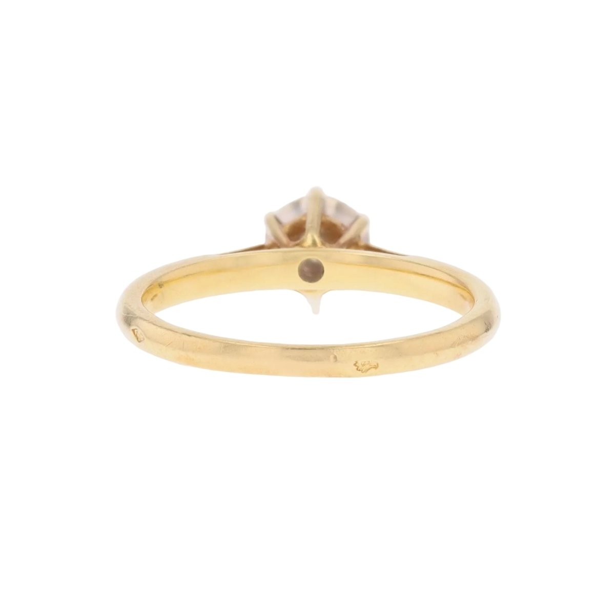 Ring modern yellow gold flower diamonds