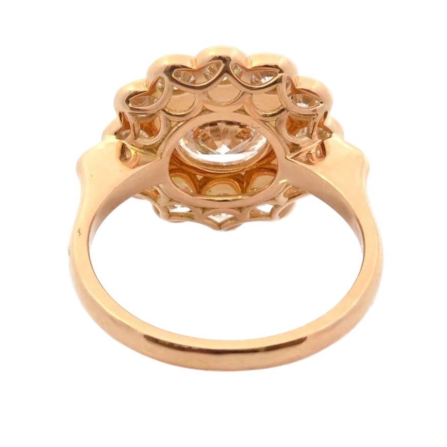 Bague Marguerite en or jaune et diamants - Castafiore