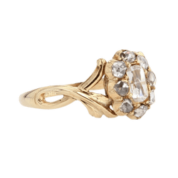 Bague Marguerite en or jaune et diamants - Castafiore