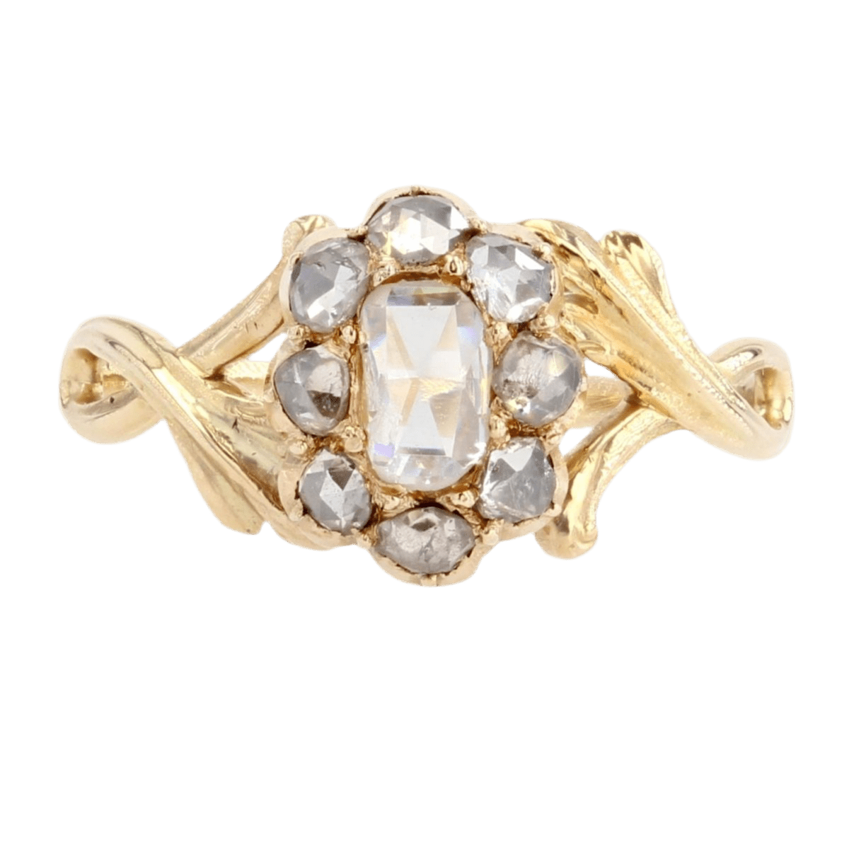 Bague Marguerite en or jaune et diamants - Castafiore