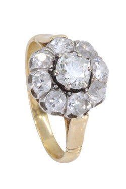 Bague Marguerite en or jaune et diamants - Castafiore