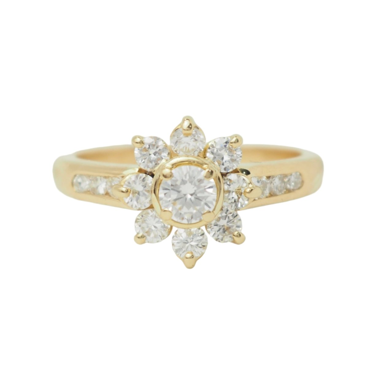Bague Marguerite en or jaune et diamants - Castafiore
