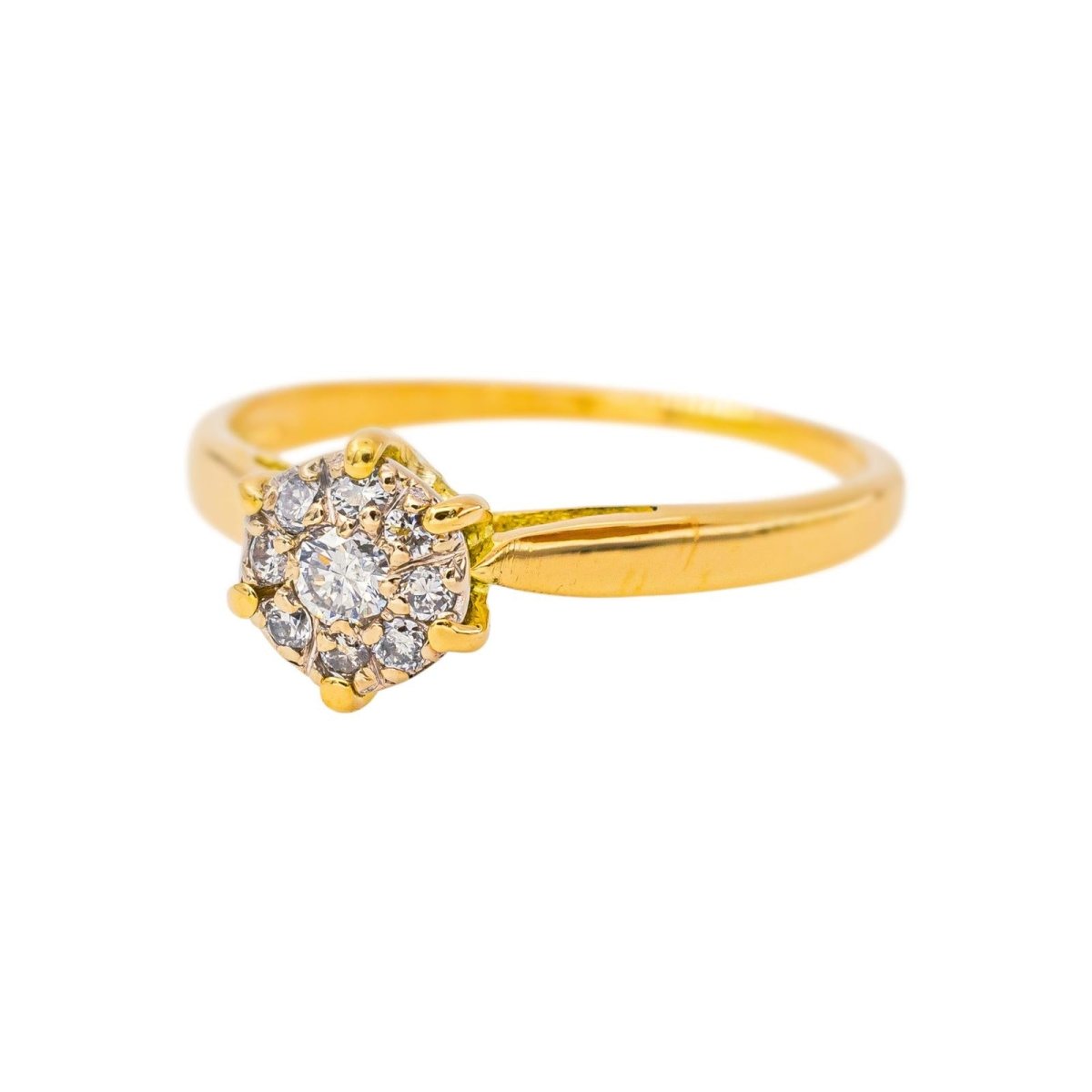 Bague Marguerite en or jaune et diamants - Castafiore