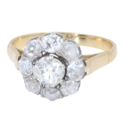 Bague Marguerite en or jaune et diamants - Castafiore