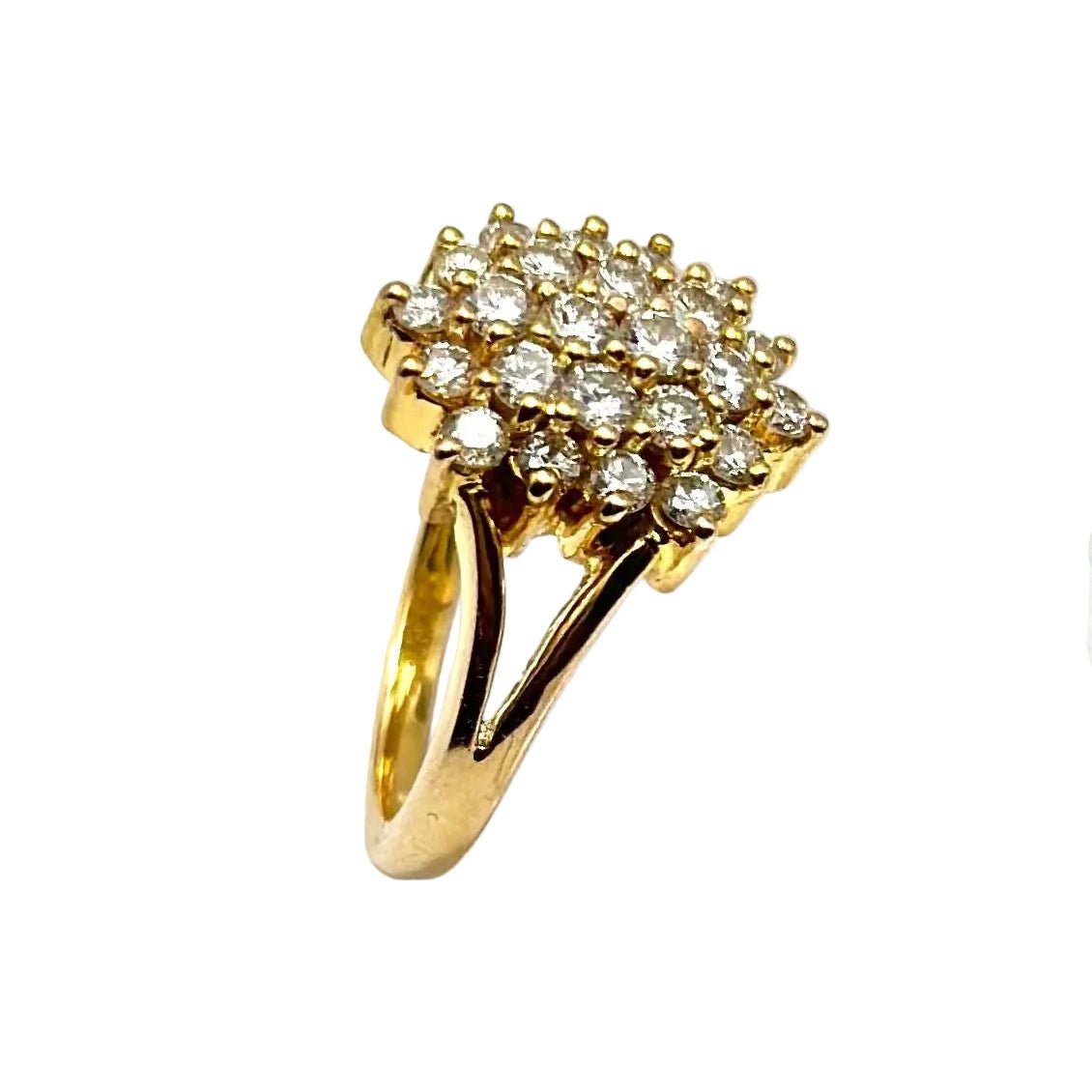 Bague Marguerite en or jaune et diamants - Castafiore