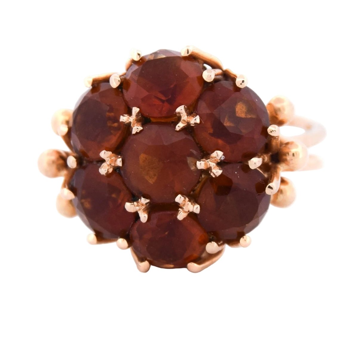 Bague Marguerite en or jaune et quartz - Castafiore