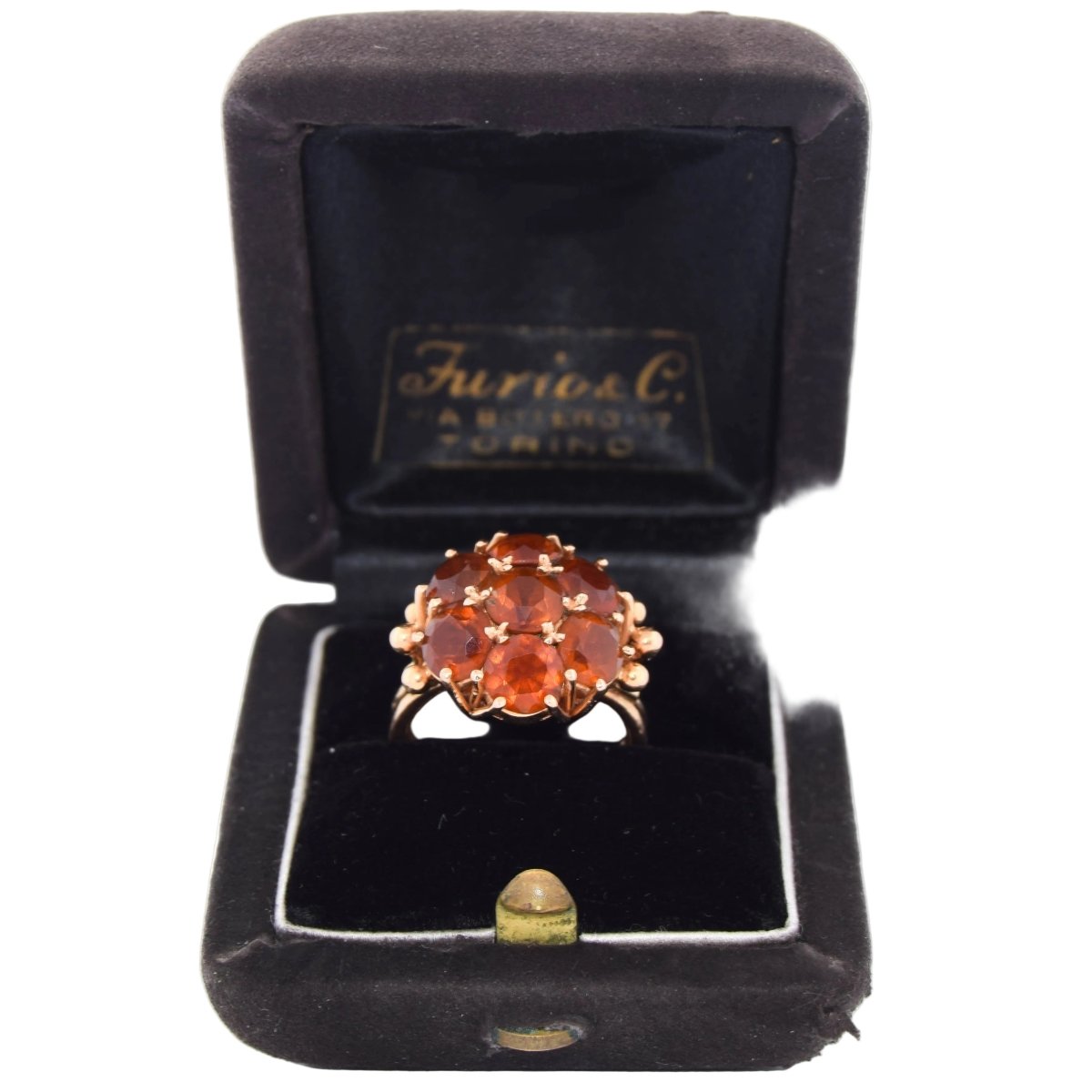 Bague Marguerite en or jaune et quartz - Castafiore