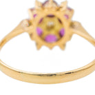 Bague Marguerite en or jaune et rubis - Castafiore