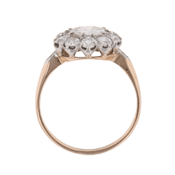 Bague Marguerite en or jaune, platine et diamants - Castafiore