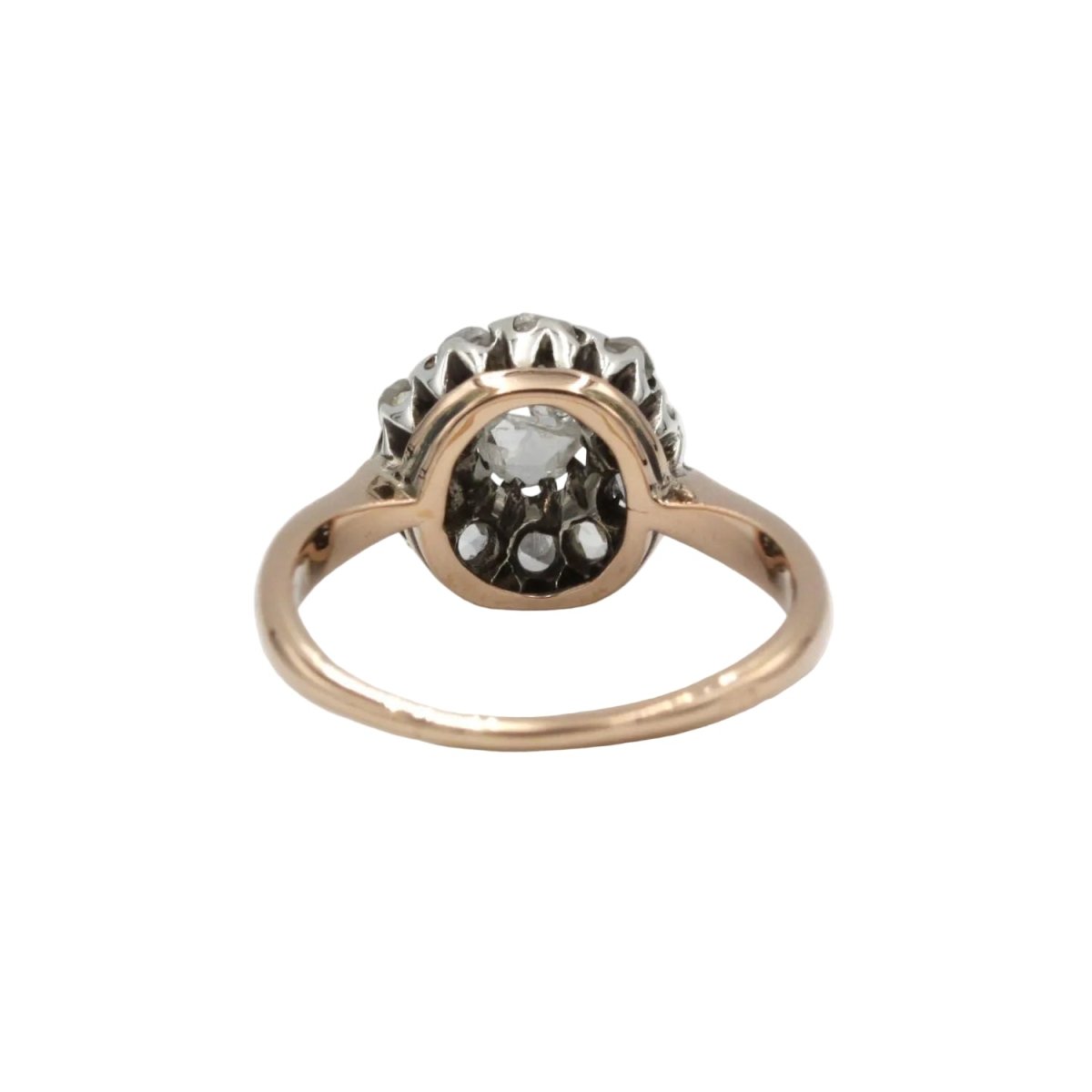 Bague Marguerite en or jaune, platine et diamants - Castafiore