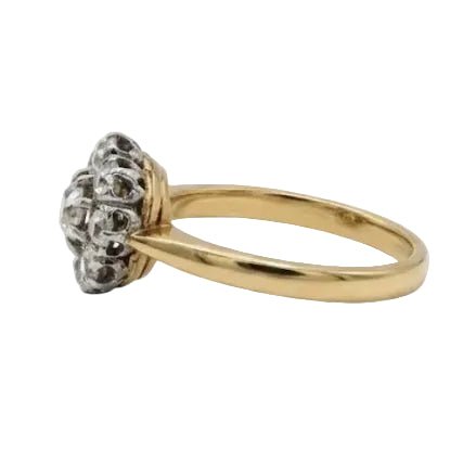 Bague Marguerite en or jaune, platine et diamants - Castafiore