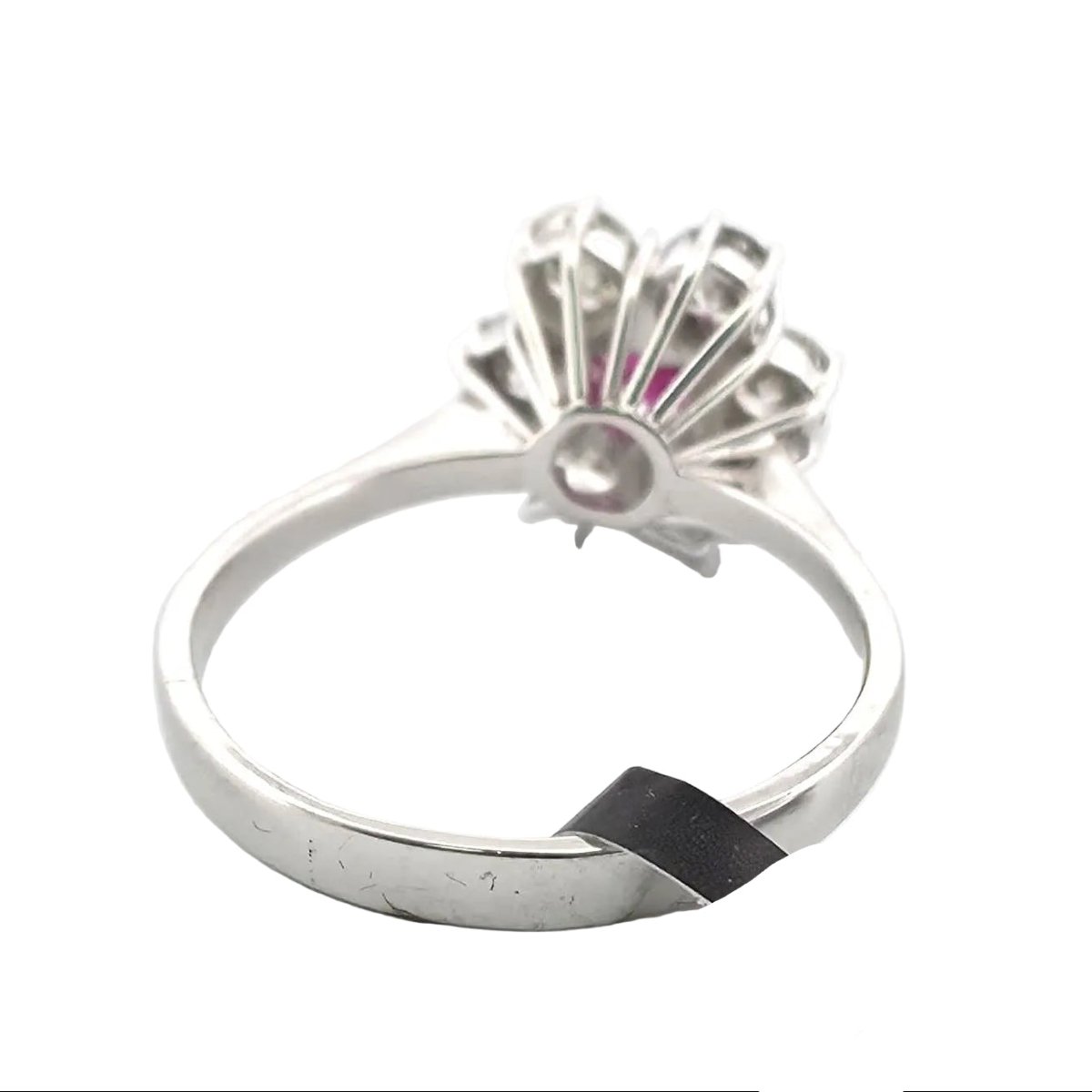 Bague Marguerite en or jaune, rubis et diamants - Castafiore