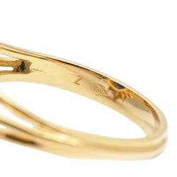 Bague Marguerite en or jaune, saphir et zirconiums - Castafiore