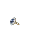 Bague Marguerite en or, platine, saphir et diamants - Castafiore