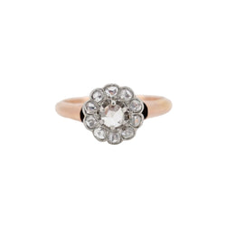 Bague Marguerite en or rose et diamants - Castafiore
