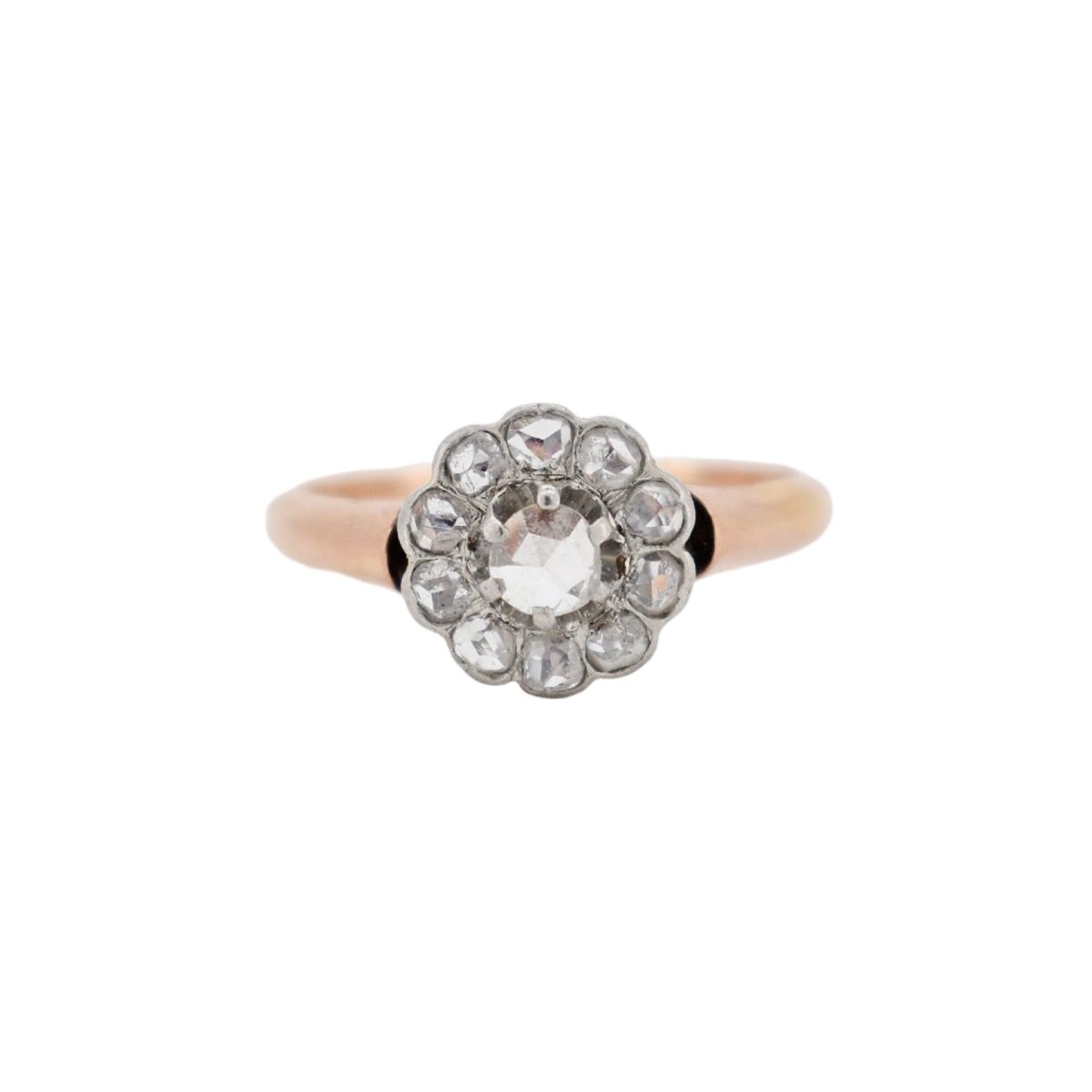 Bague Marguerite en or rose et diamants - Castafiore