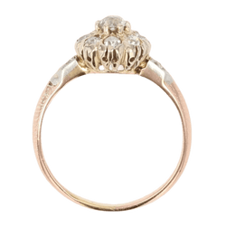 Bague Marguerite en or rose et diamants - Castafiore