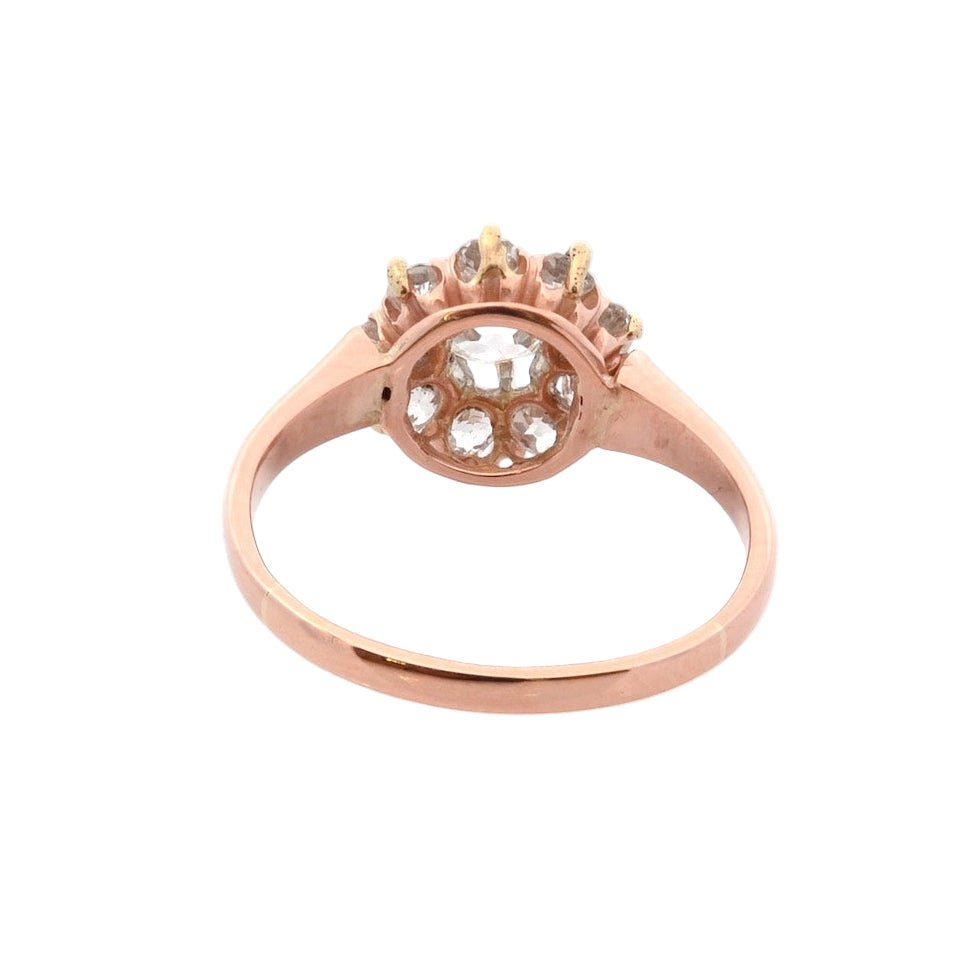 Bague Marguerite en or rose et diamants - Castafiore