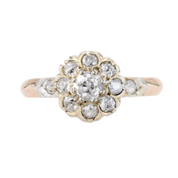 Bague Marguerite en or rose et diamants - Castafiore