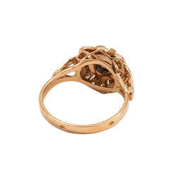 Bague Marguerite en or rose et diamants - Castafiore