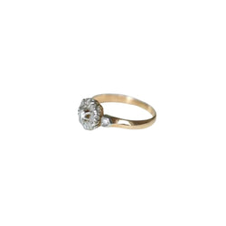 Bague Marguerite en or rose, platine, et diamants - Castafiore