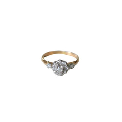 Bague Marguerite en or rose, platine, et diamants - Castafiore