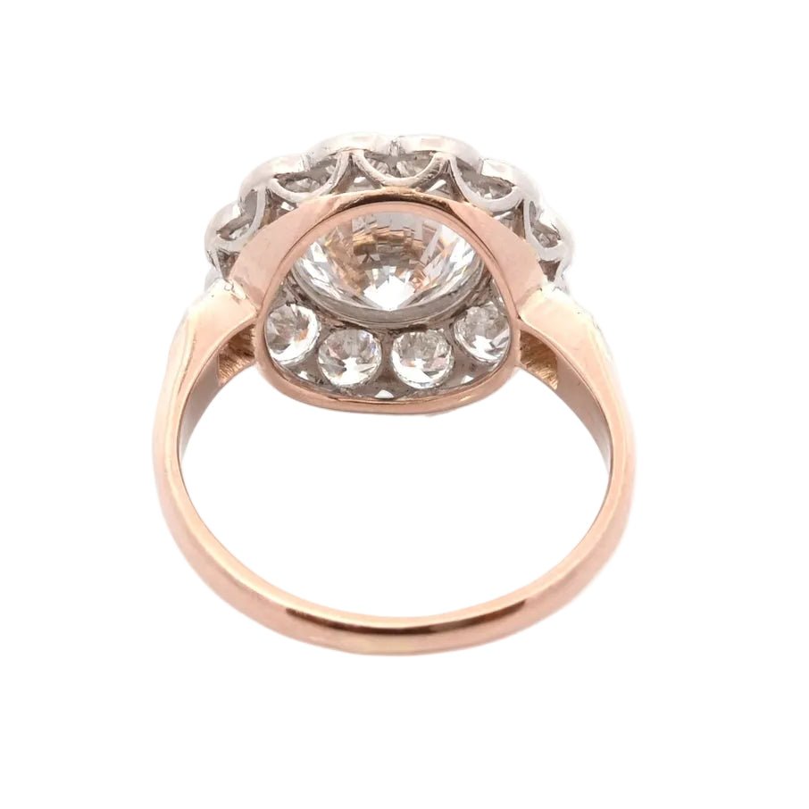 Bague Marguerite en or rose, platine et diamants - Castafiore