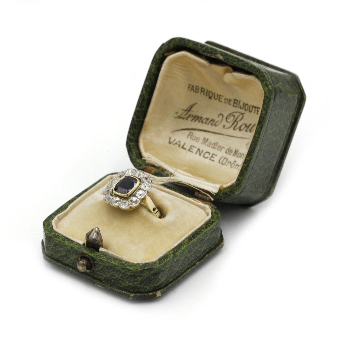 Bague Marguerite en or, saphir et diamants - Castafiore