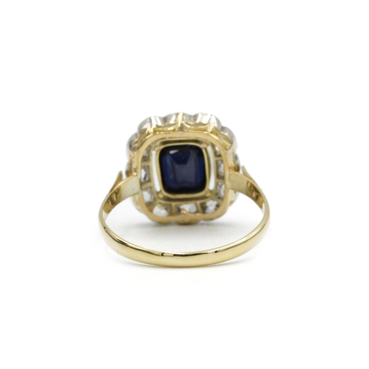 Bague Marguerite en or, saphir et diamants - Castafiore